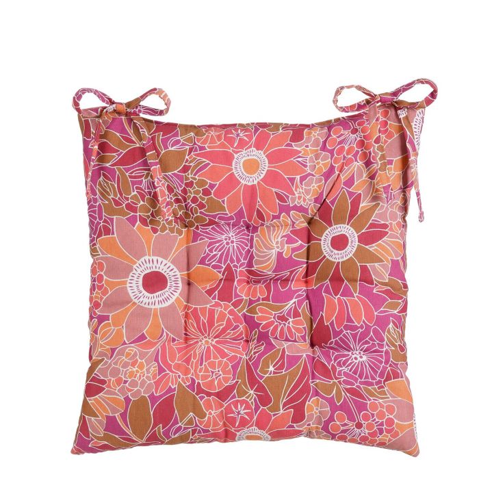 Mica Decorations Fleur Outdoor Chair Cushion Pink 46 x 46cm - CUSHIONS/COVERS - Beattys of Loughrea