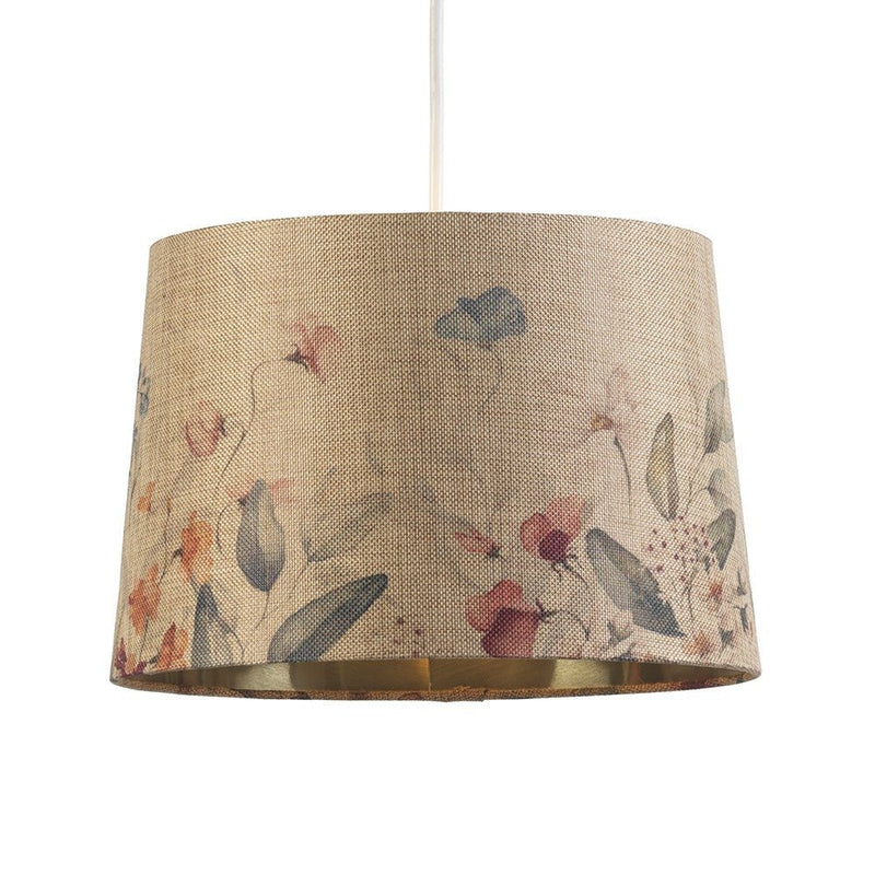 Flower Drum Ceiling Shade with Gold Inner 12" - SHADES - Beattys of Loughrea