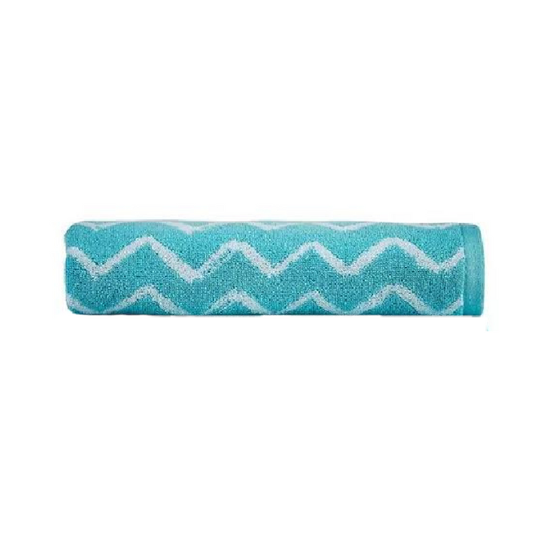 Christy Zig Zag Hand Towel Aqua 50 x 90cm