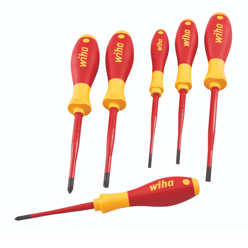 Wiha 6 Piece Slimfix VDE Screwdriver Set - SCREWDRIVERS - Beattys of Loughrea