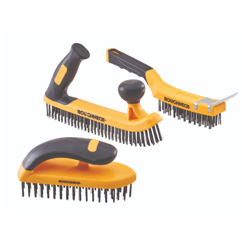 Roughneck 3 Piece Heavy Duty Wire Brush Set - WIRE BRUSH - Beattys of Loughrea