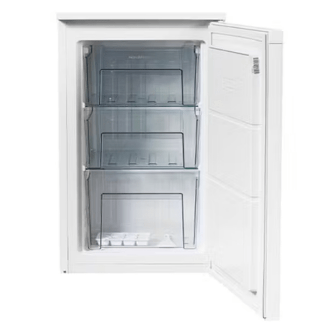 NordMende 48cm Freestanding Undercounter Freezer White - FREEZER SML U/COUNTER/ CHEST <150L - Beattys of Loughrea