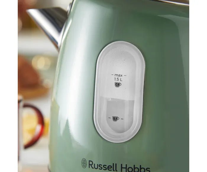 Russell Hobbs Stylevia Sage Green 1.5L Kettle - 28134 - KETTLES - Beattys of Loughrea