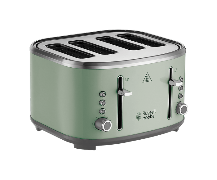 Russell Hobbs Stylevia Sage Green 4 Slice Toaster - 26294 - TOASTERS - Beattys of Loughrea