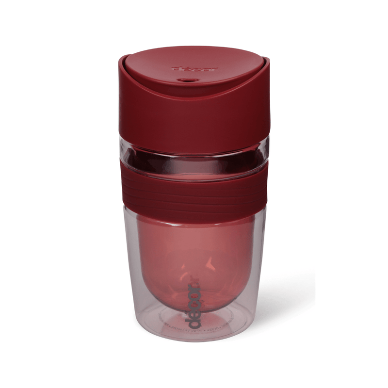 Decor® Double Wall Tritan Reusable Travel Cup 340ml Red - MUG SETS - Beattys of Loughrea