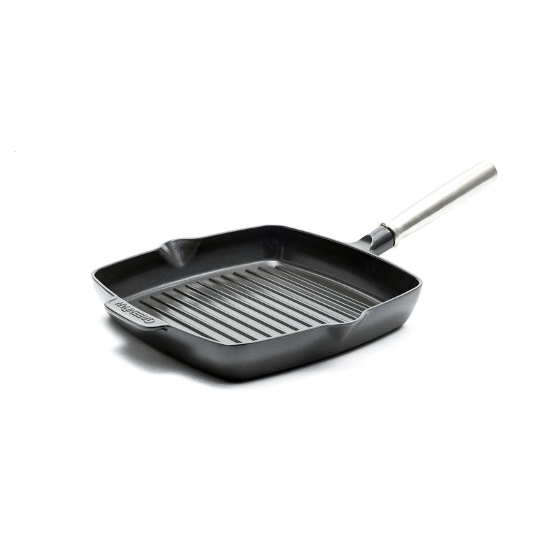 GreenPan Featherweights Aluminium Non - Stick 26cm Square Grill Pan - FRYPAN/WOK/SKILLET - Beattys of Loughrea