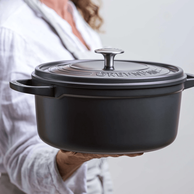 GreenPan Featherweights 26cm Black Casserole - COOKWARE - CAST IRON - Beattys of Loughrea