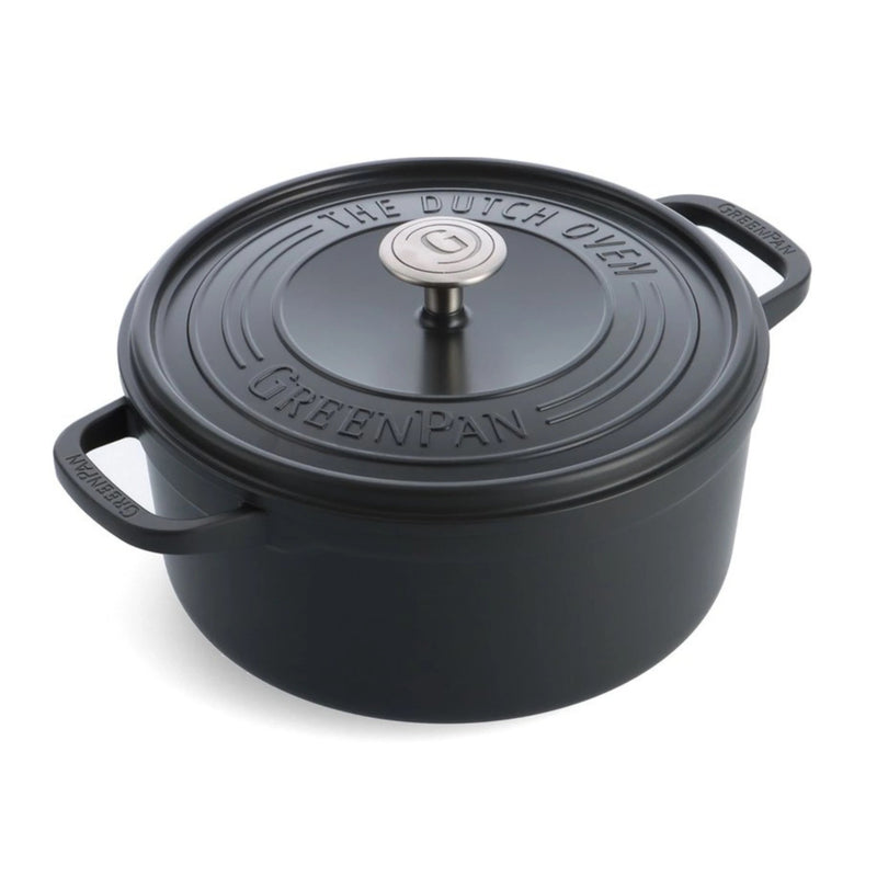 GreenPan Featherweights 26cm Black Casserole - COOKWARE - CAST IRON - Beattys of Loughrea