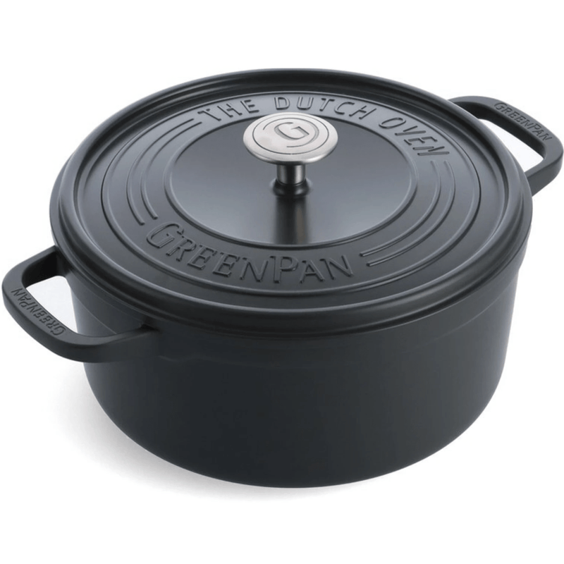 GreenPan Featherweights 28cm Black Casserole - COOKWARE - CAST IRON - Beattys of Loughrea