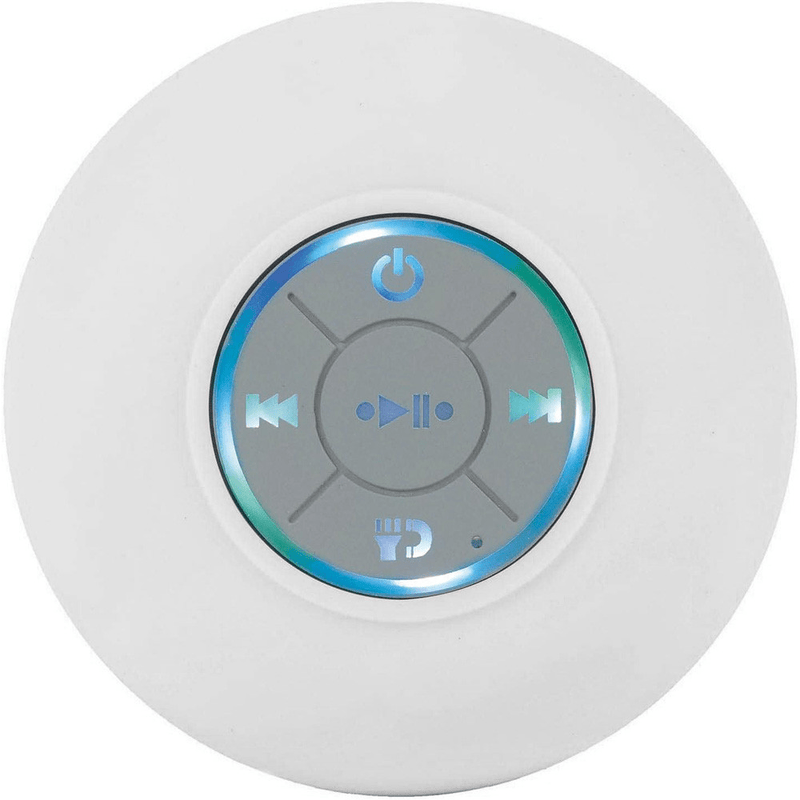 Maxim LED Bluetooth Shower Speaker - White - SPEAKERS HIFI MP3 PC - Beattys of Loughrea