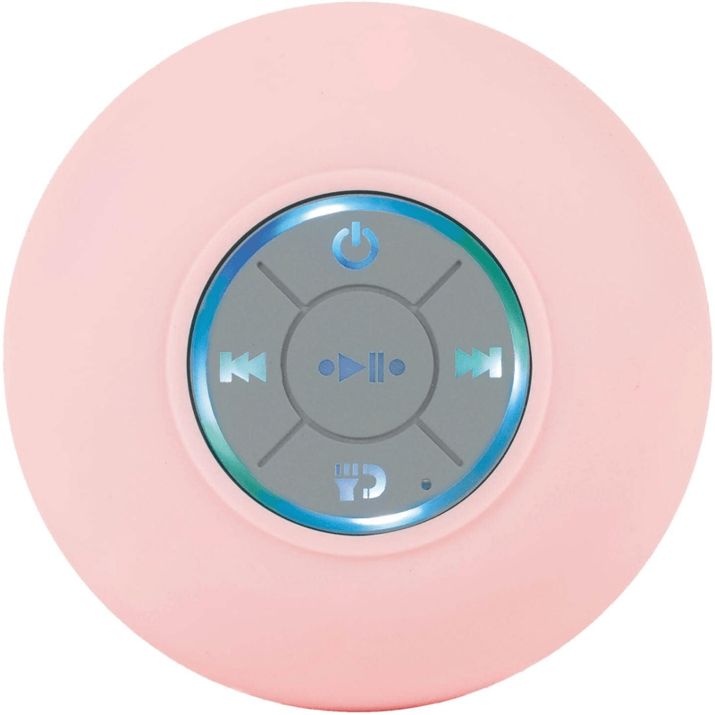 Maxim LED Bluetooth Shower Speaker - Pink - SPEAKERS HIFI MP3 PC - Beattys of Loughrea