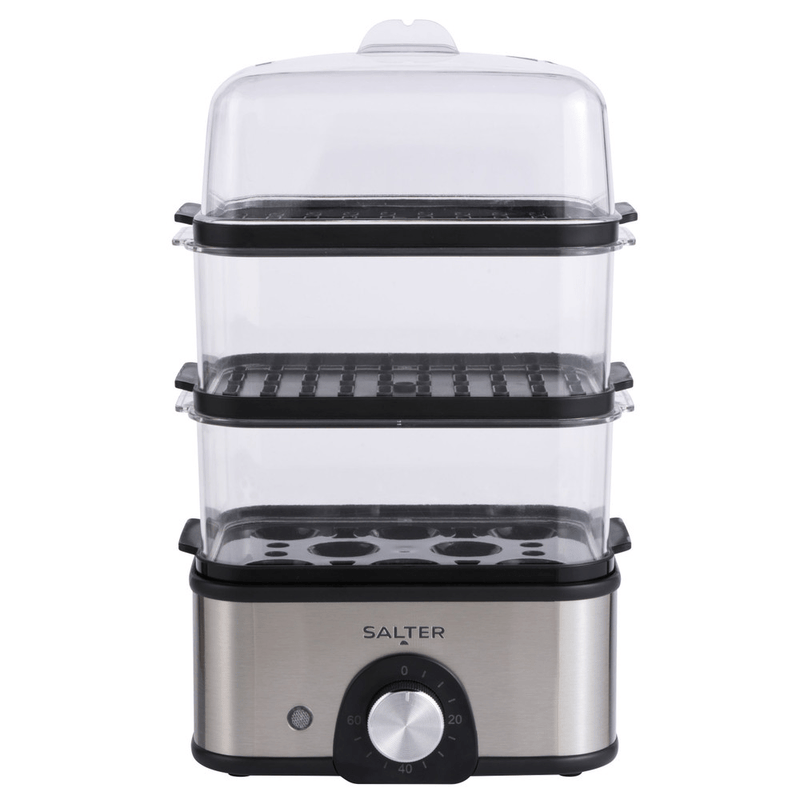 Salter 3 - Tier 3L Food Steamer - FOOD STEAMER RICE COOKER SLOW COOKER - Beattys of Loughrea