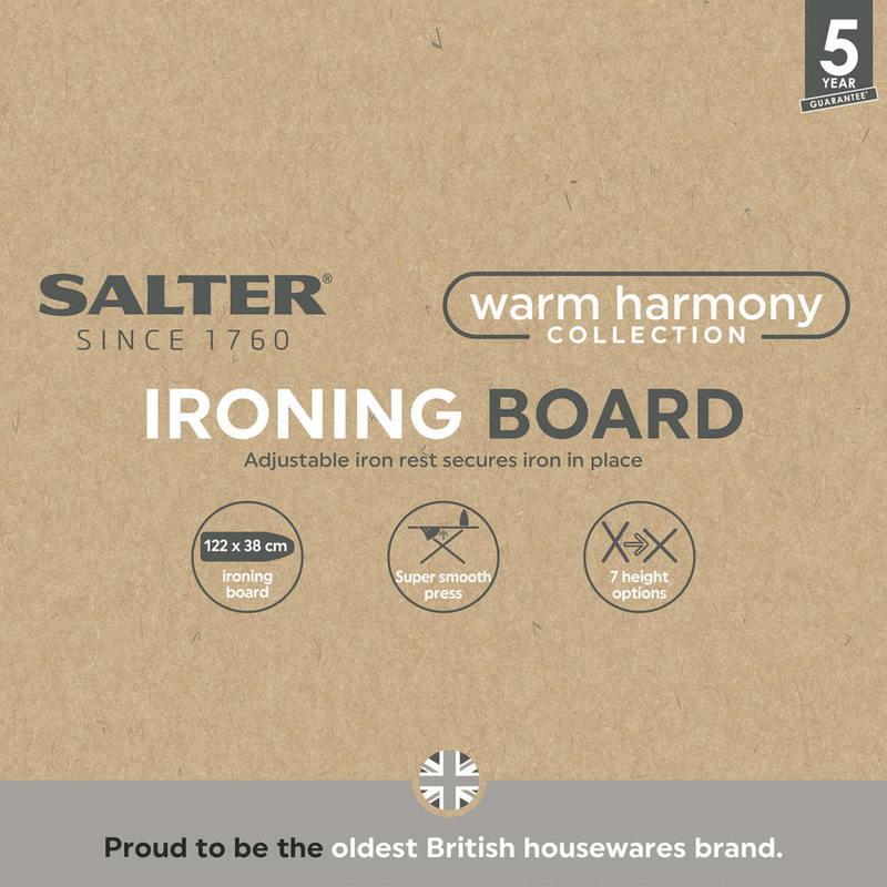 Salter Warm Harmony Ironing Board - IRONING BOARDS - Beattys of Loughrea