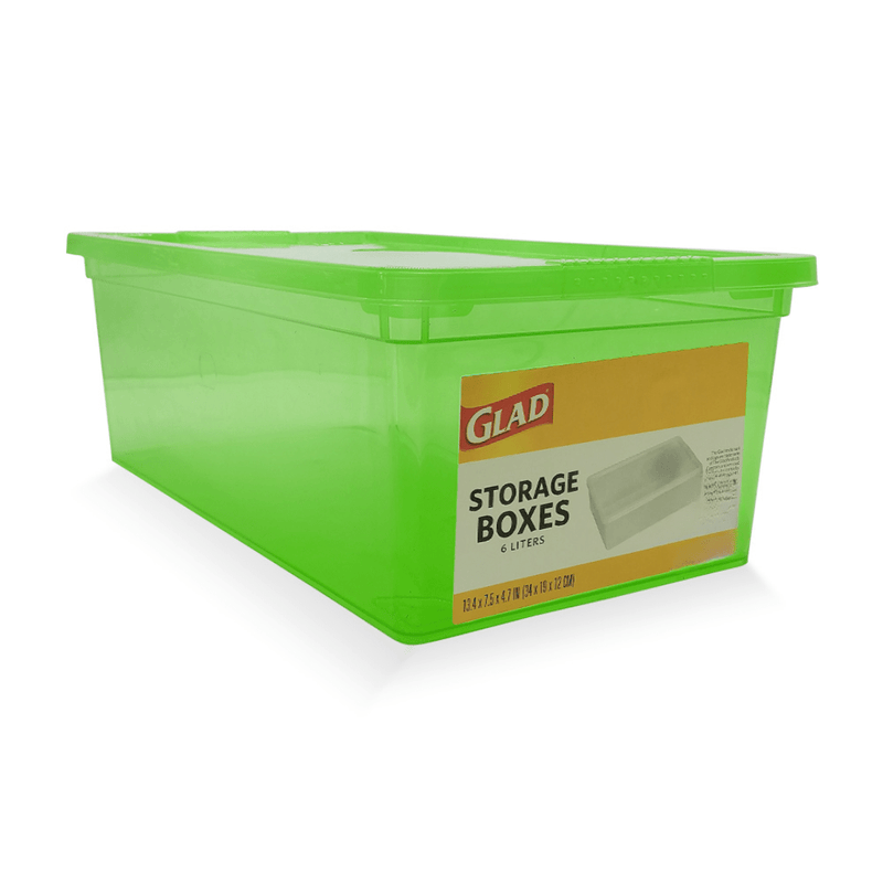 Glad 6 Litre Green Storage Box - PVC STORAGE - TRUNK, LGE BOX , CART - Beattys of Loughrea