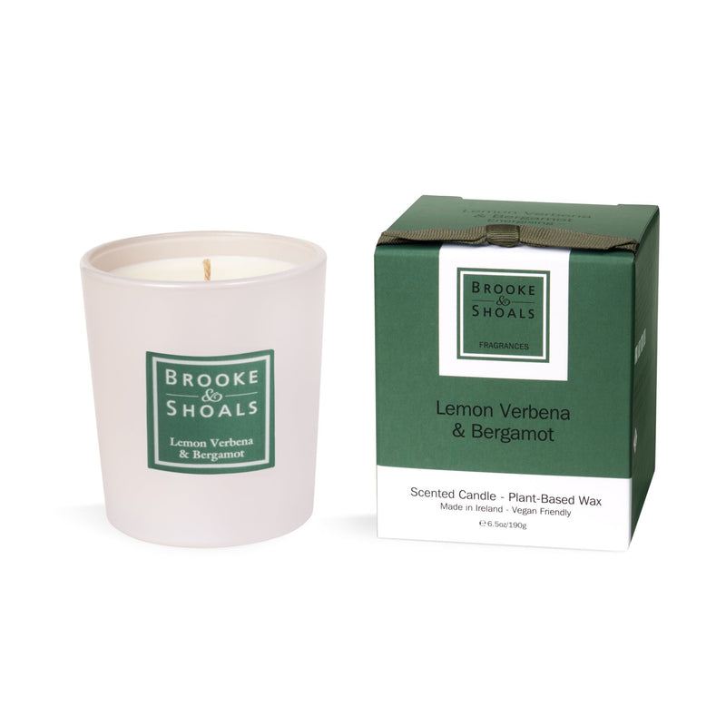 Brooke & Shoals Scented Candle - Lemon Verbena & Bergamot - CANDLES - Beattys of Loughrea