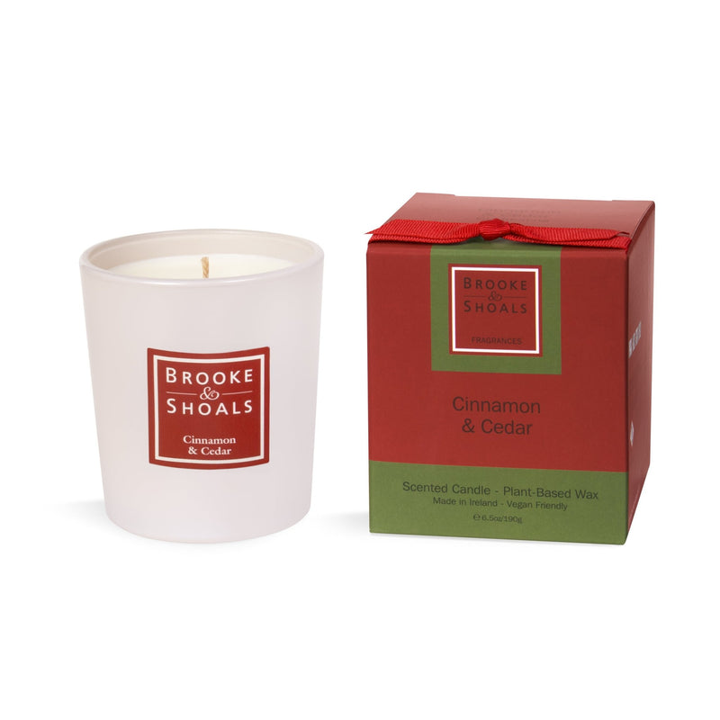 Brooke & Shoals Scented Candle - Cinnamon and Cedar - CANDLES - Beattys of Loughrea