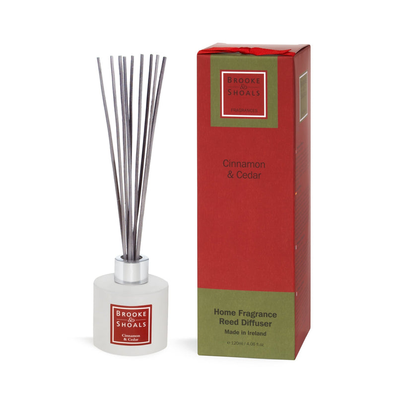 Brooke & Shoals Fragrance Diffuser - Cinnamon and Cedar - POT POURRI/AROMATHERAPY/OILS/DIFFUSER - Beattys of Loughrea