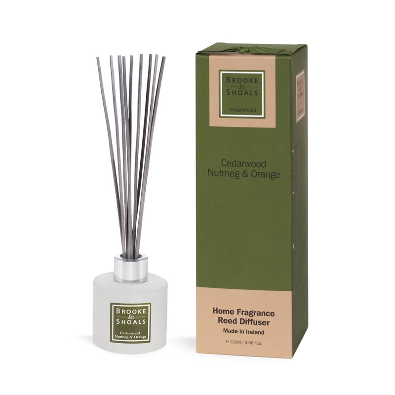 Brooke & Shoals Fragrance Diffuser - Cedarwood Nutmeg & Orange - POT POURRI/AROMATHERAPY/OILS/DIFFUSER - Beattys of Loughrea