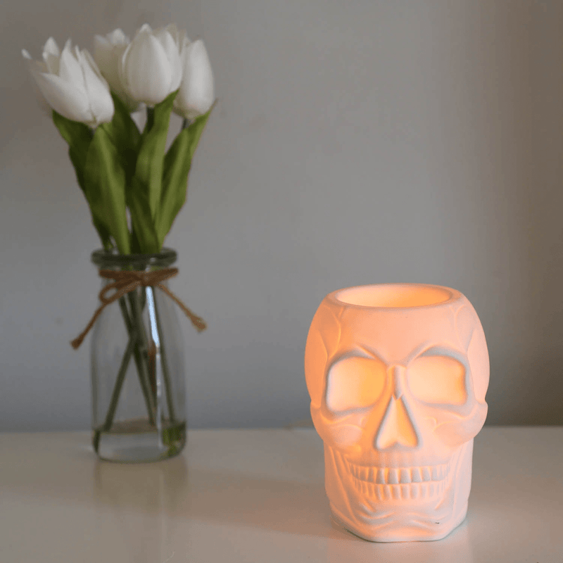 Aroma Skull Electric Wax Melt Burner - POT POURRI/AROMATHERAPY/OILS/DIFFUSER - Beattys of Loughrea