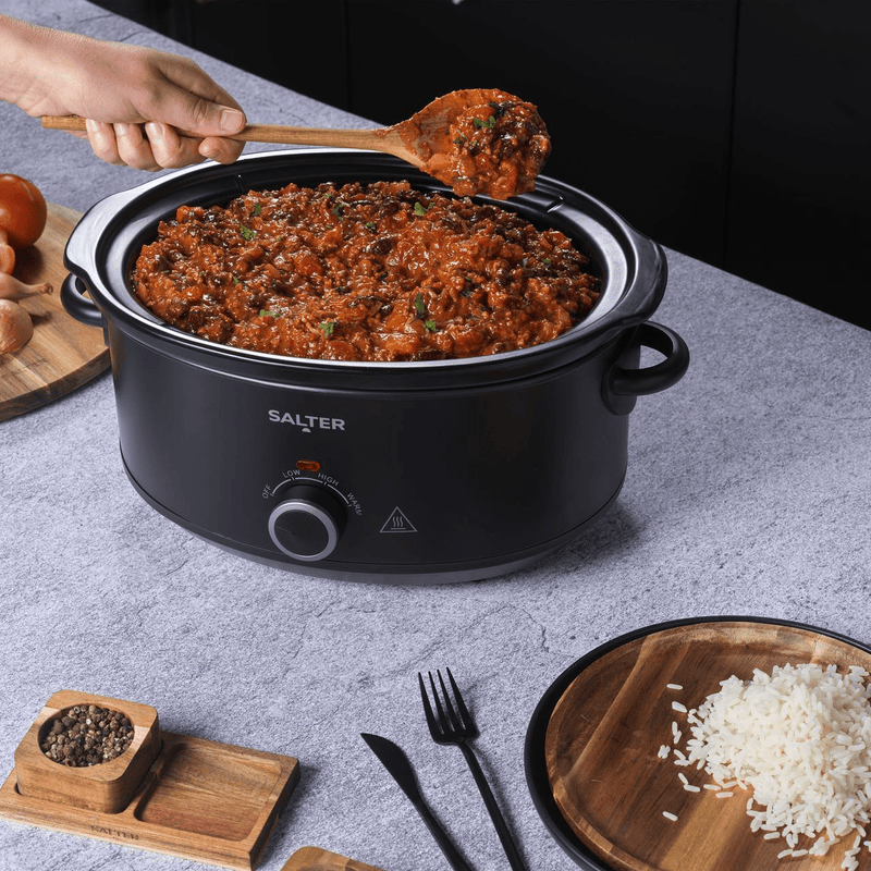 Salter Kuro 6.5L Slow Cooker - Black - FOOD STEAMER RICE COOKER SLOW COOKER - Beattys of Loughrea