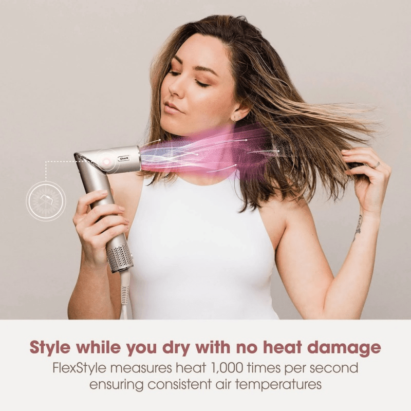 Shark FlexStyle 4 - in - 1 Air Styler Stone HD436SLUK - CURLERS/CRIMPERS/STRAIGHTENERS - Beattys of Loughrea