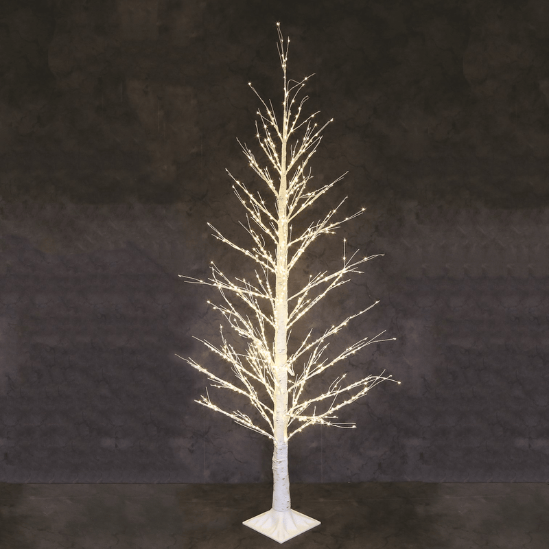 LED Birch Christmas Tree 180cm (6ft) with 1100 LED's - XMAS TREE PRELIT & POPUP - Beattys of Loughrea