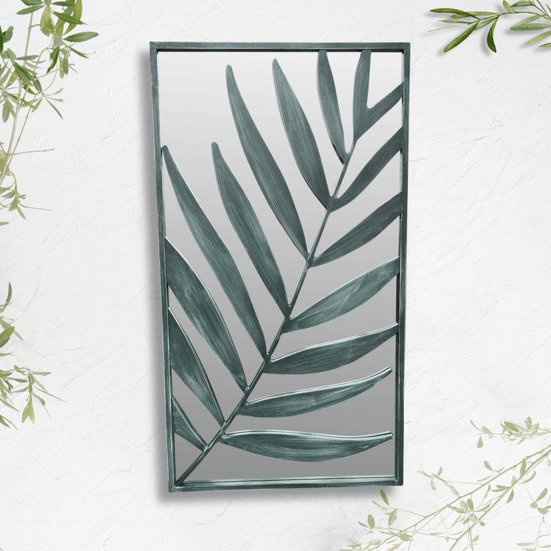 Palm Leaf Mirror 50 x 90cm - WALL MIRRORS - Beattys of Loughrea