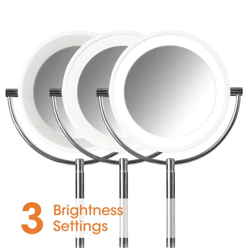 OttLite Wireless Charging LED Makeup Mirror - WALL MIRRORS - Beattys of Loughrea