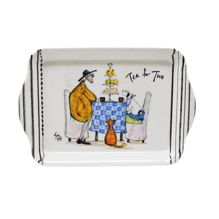 Sam Toft Tea for Two Scatter Tray 21 x 14 x 2cm - GENERAL LOOSE WARE - Beattys of Loughrea