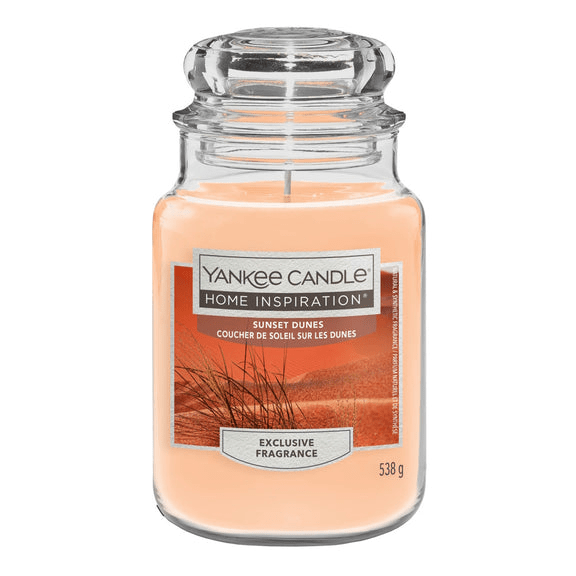 Sunset Dunes Home Inspirations Large Yankee Candle 538g - CANDLES - Beattys of Loughrea