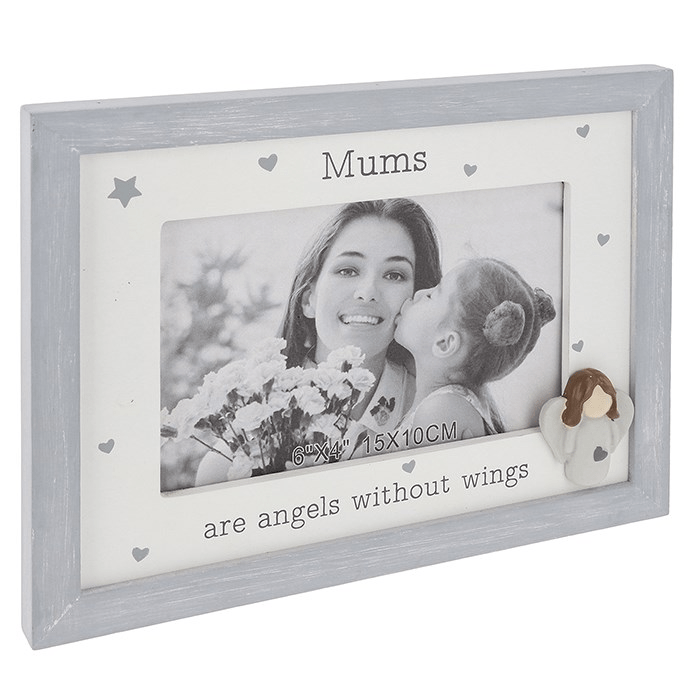 Pebble Angel 6x4 Photo Frame Mums - PHOTO FRAMES - PLATED, GILT, STONE - Beattys of Loughrea