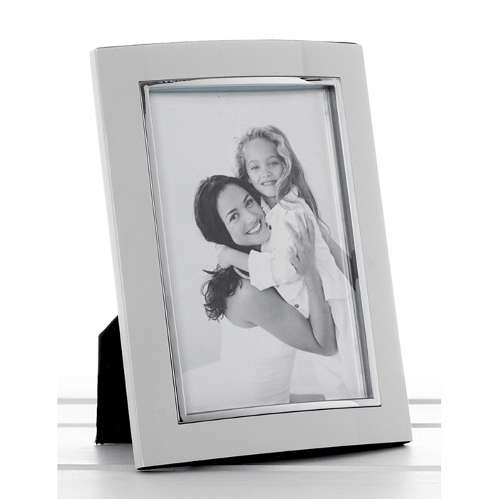 White Anodised Photo Frame 4x6 - PHOTO FRAMES - PLATED, GILT, STONE - Beattys of Loughrea