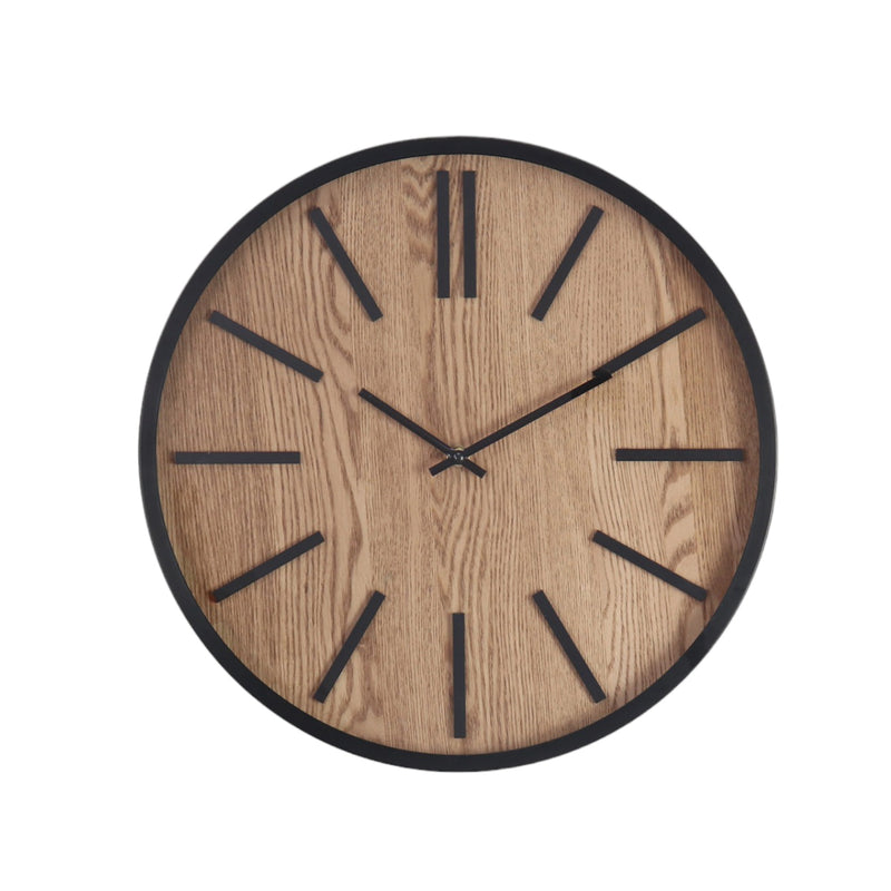 Wall Clock Black Face 40cm - CLOCKS - Beattys of Loughrea