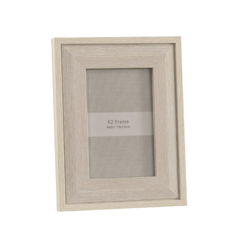 Beige Wood Photo Frame 4x6 - PHOTO FRAMES - PLATED, GILT, STONE - Beattys of Loughrea