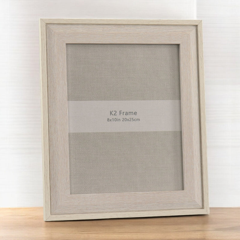 Beige Wood Photo Frame 8x10 - PHOTO FRAMES - PLATED, GILT, STONE - Beattys of Loughrea