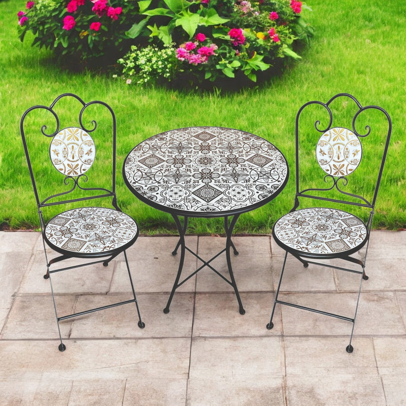 Vienna Two Seater Metal Framework Bistro Set