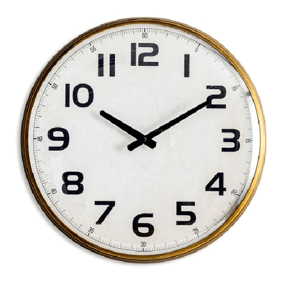 Vintage Station Wall Clock with Convex Glass - CLOCKS - Beattys of Loughrea