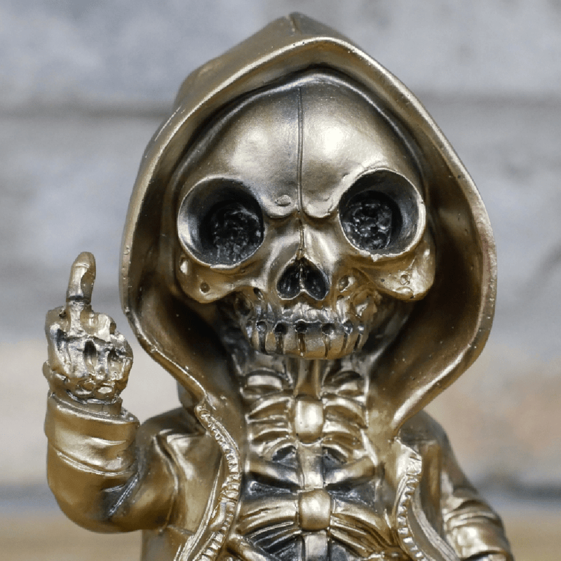 Up Yours Skeleton Ornament 16cm - ORNAMENTS - Beattys of Loughrea