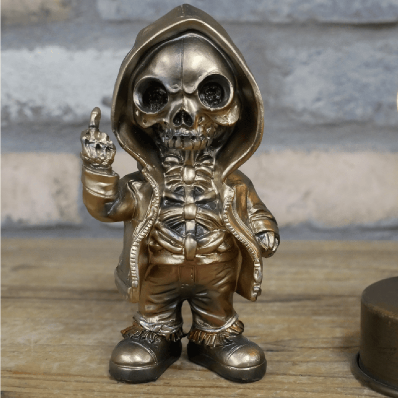 Up Yours Skeleton Ornament 16cm - ORNAMENTS - Beattys of Loughrea