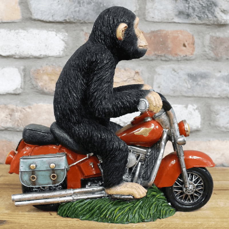 Monkey on his Motorbike Ornament 29cm - ORNAMENTS - Beattys of Loughrea