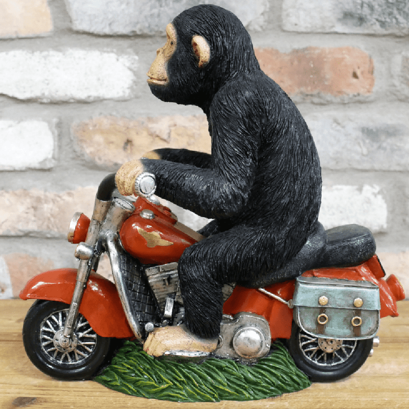 Monkey on his Motorbike Ornament 29cm - ORNAMENTS - Beattys of Loughrea