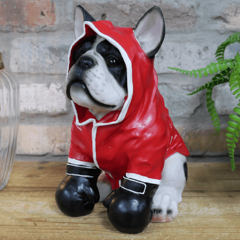 Boxing Boxer Dog Ornament Red 26cm - ORNAMENTS - Beattys of Loughrea