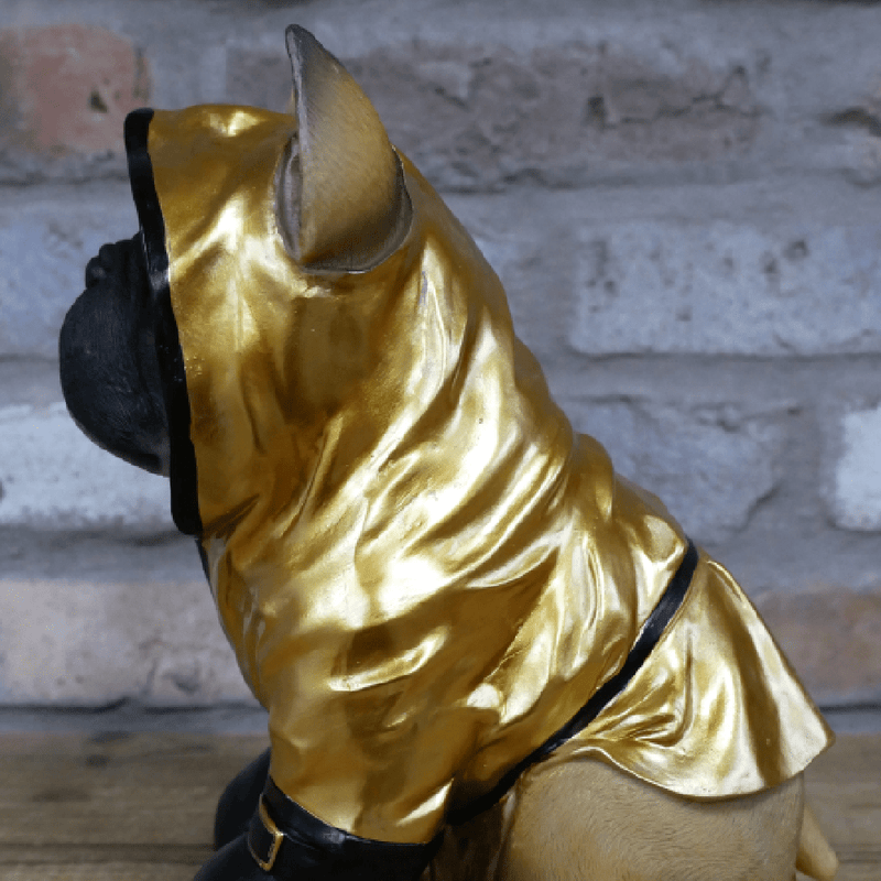 Boxing Boxer Dog Ornament Gold 26cm - ORNAMENTS - Beattys of Loughrea