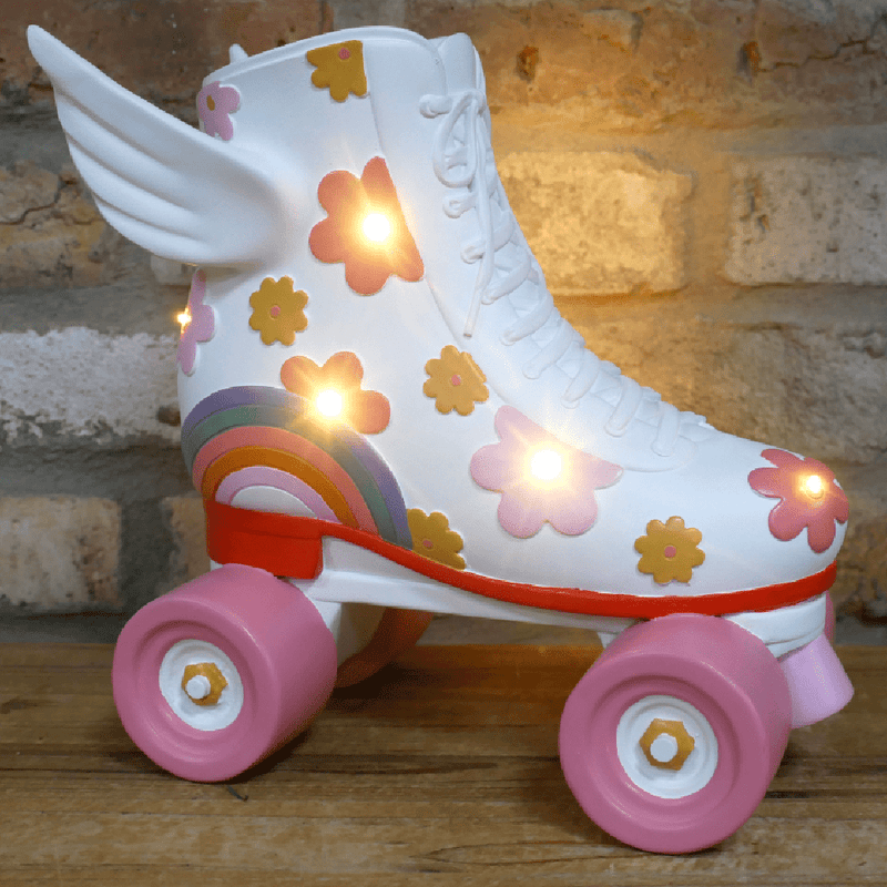 Light Up Roller Skate Ornament 25cm - ORNAMENTS - Beattys of Loughrea