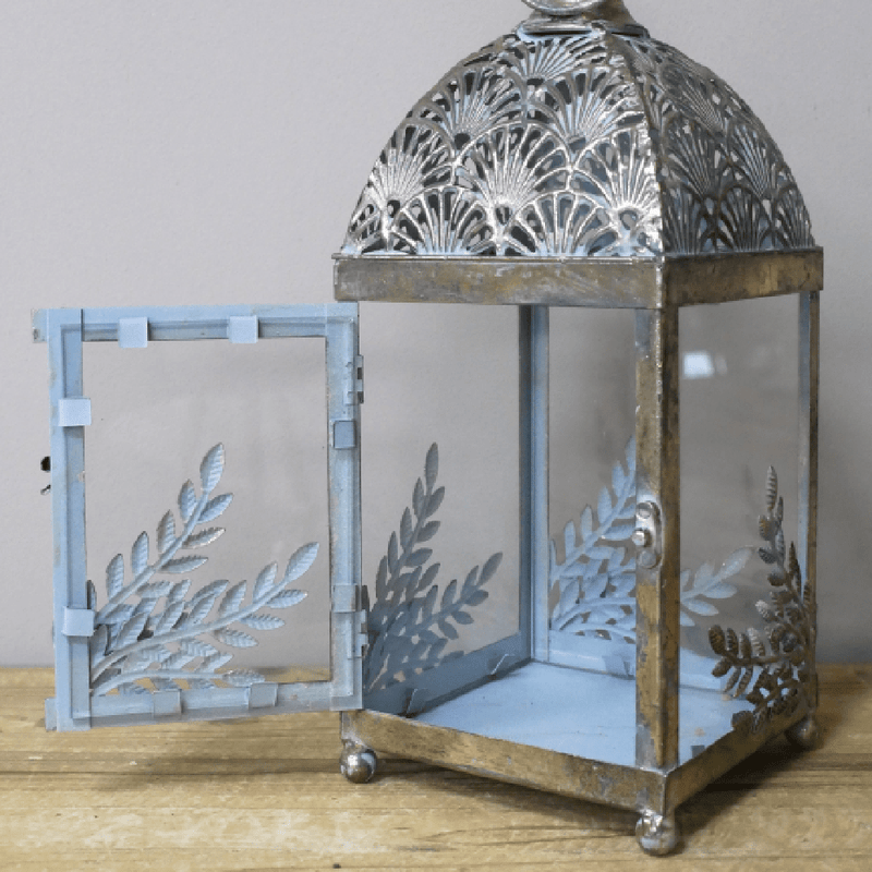 Decorative Metal Lantern with Handle 35cm - CANDLE HOLDERS / Lanterns - Beattys of Loughrea