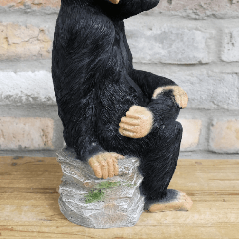 Monkey Sat On Rocks Ornament 33cm - ORNAMENTS - Beattys of Loughrea