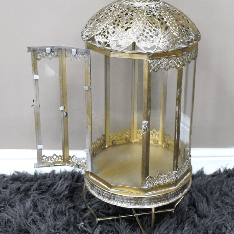 Decorative Metal Tall Lantern 75cm - CANDLE HOLDERS / Lanterns - Beattys of Loughrea