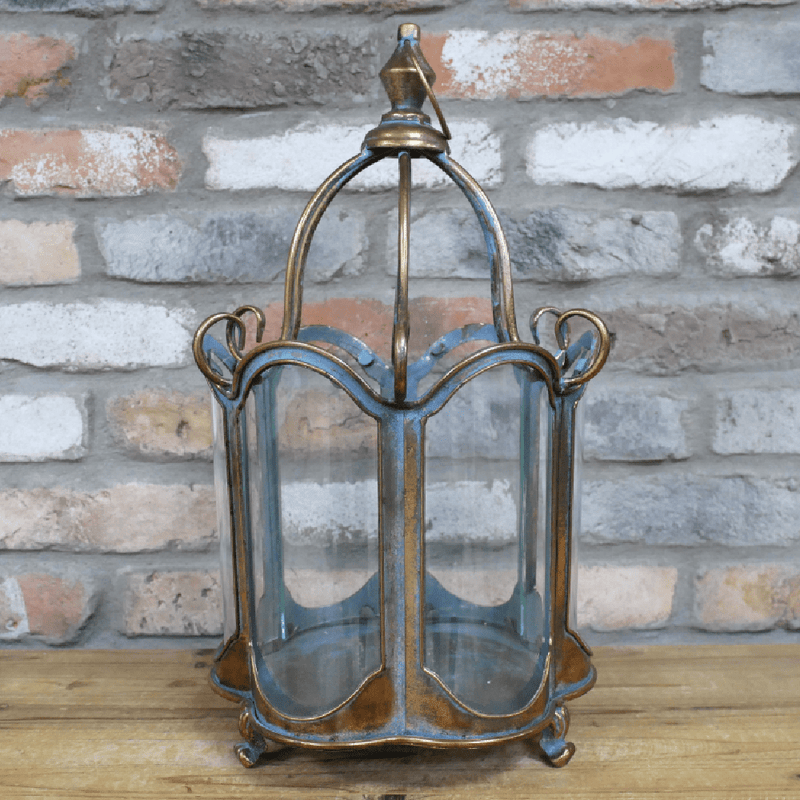 Metal & Glass Decorative Lantern 47cm - CANDLE HOLDERS / Lanterns - Beattys of Loughrea