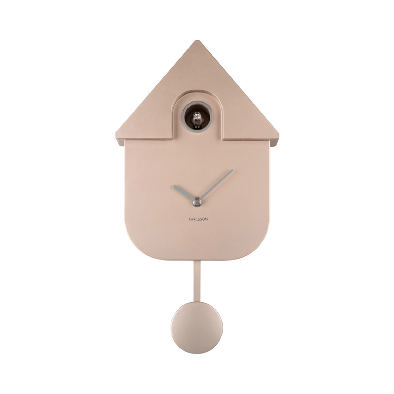 Wall Clock Modern Cuckoo Metallic Rose Gold - CLOCKS - Beattys of Loughrea