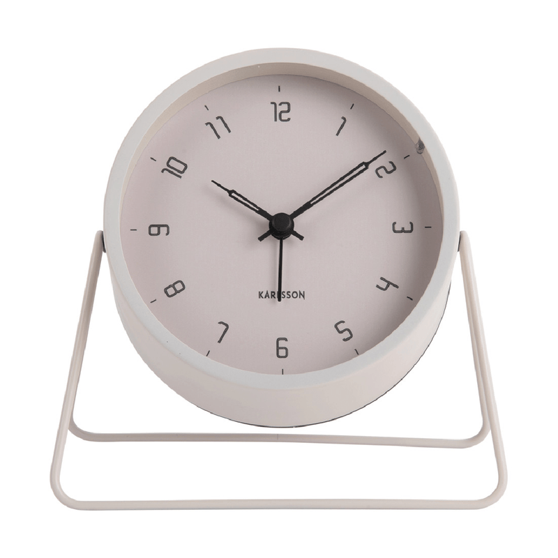 Alarm Clock Stark Iron Matt Warm Grey - CLOCKS - Beattys of Loughrea